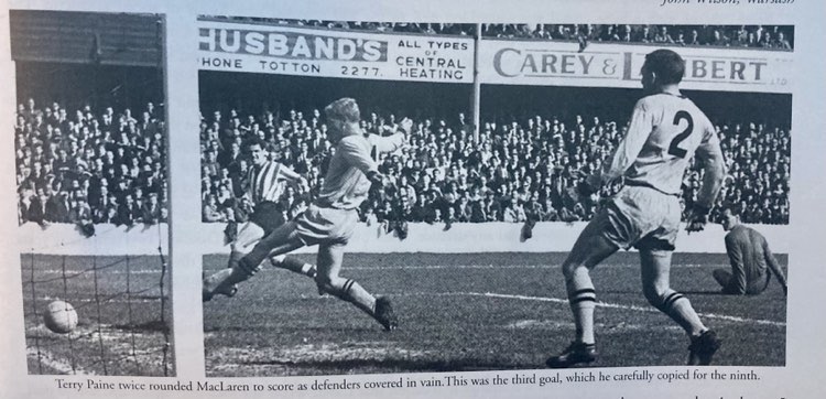 18 September 1965 v Wolverhampton Wanderers, Division Two,&nbsp;9-3